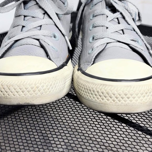 Converse All Star 2012 121986 Gray Leather Unisex Sneakers M-4/W-6 - Picture 3 of 11